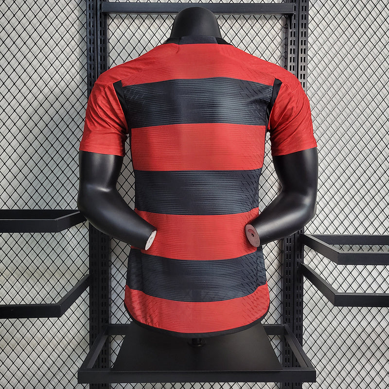 CAMISOLA VERSÃO PLAYER DO FLAMENGO 23/24 VERMELHO E PRETO