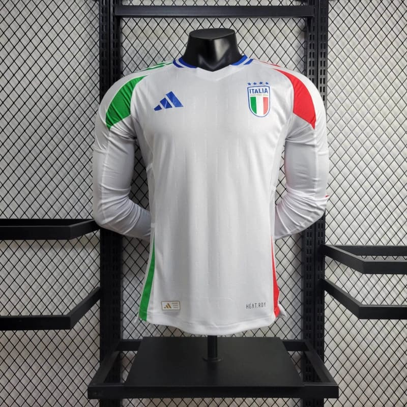 CAMISOLA MANGA LONGA DA ITALIA 24/25 BRANCO