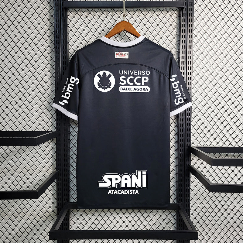 CAMISOLA DO CORINTHIANS 24/25 PRETO E BRANCO