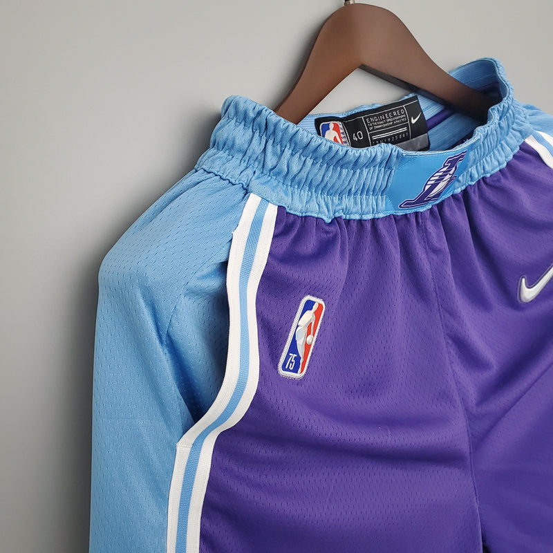 Shorts Los Angeles Lakers City Edition Purple NBA