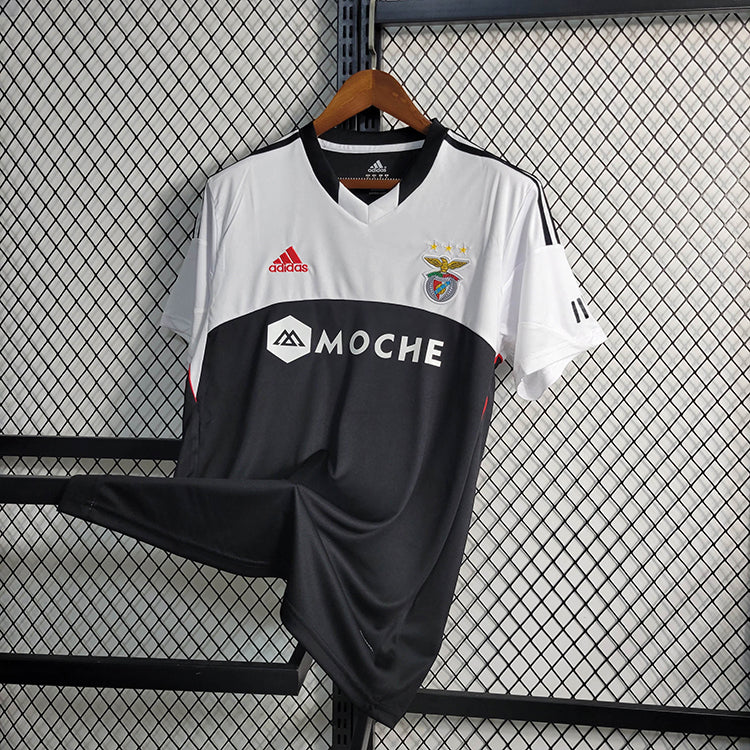 CAMISOLA RETRÔ DO BENFICA 13/14 BRANCO E PRETO