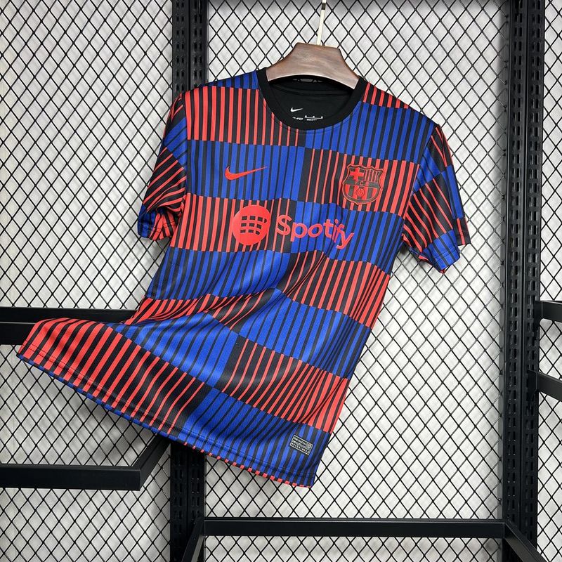 CAMISOLA DO BARCELONA 24/25 MULTICOLOR PRÉ JOGO