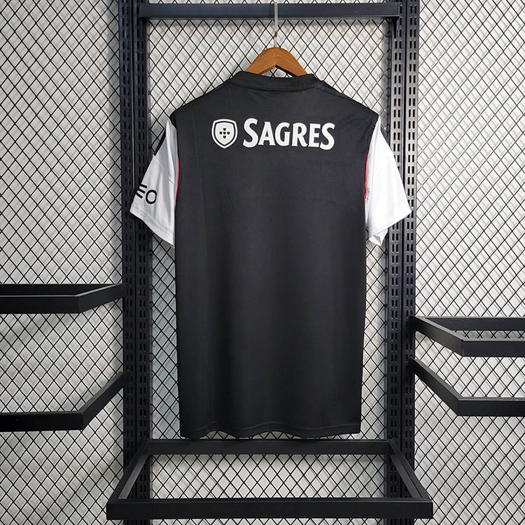 CAMISOLA RETRÔ DO BENFICA 13/14 BRANCO E PRETO