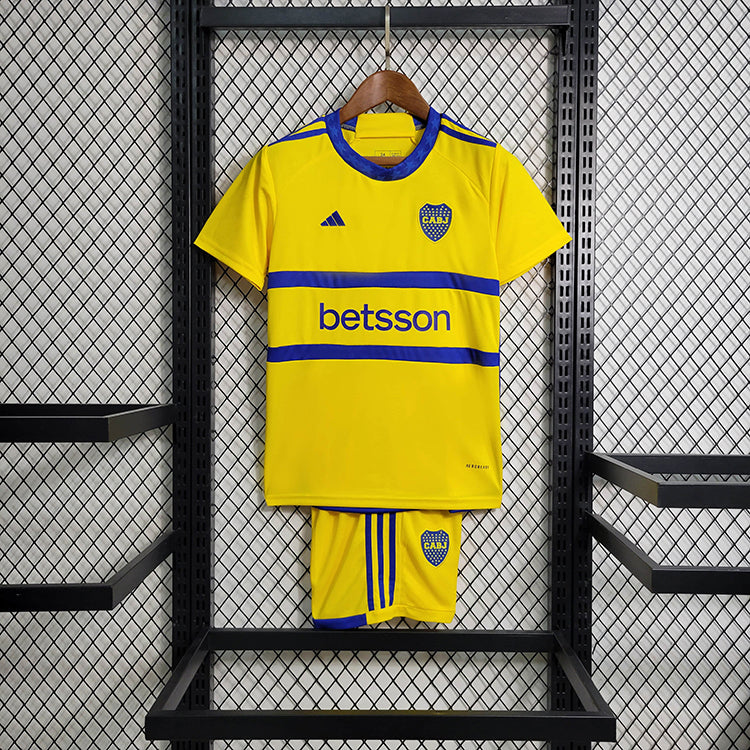 KIT INFANTIL DO BOCA JUNIORS 23/24 AMARELO