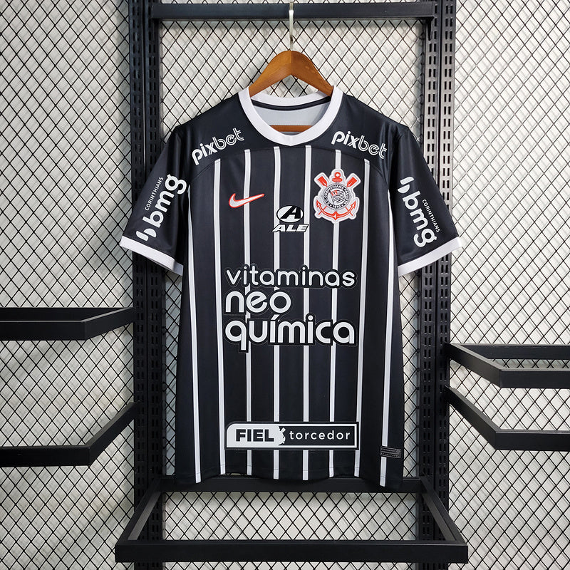 CAMISOLA DO CORINTHIANS 24/25 PRETO E BRANCO