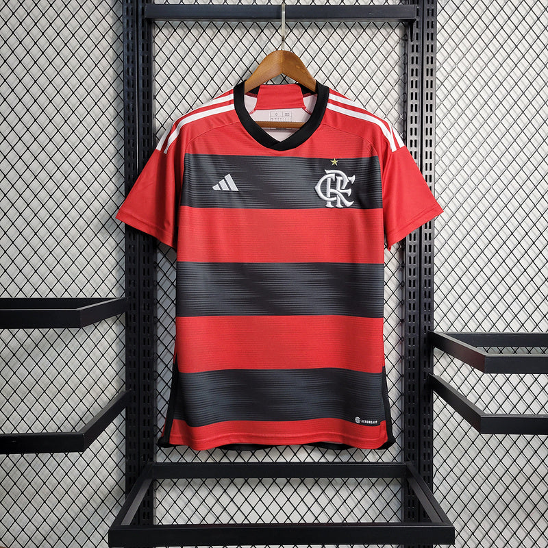 CAMISOLA DO FLAMENGO 24/25 VERMELHO E PRETO