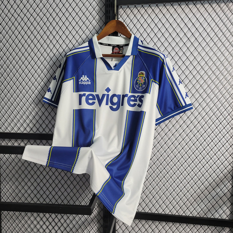 CAMISOLA RETRÔ DO PORTO 97/99 BRANCO E AZUL