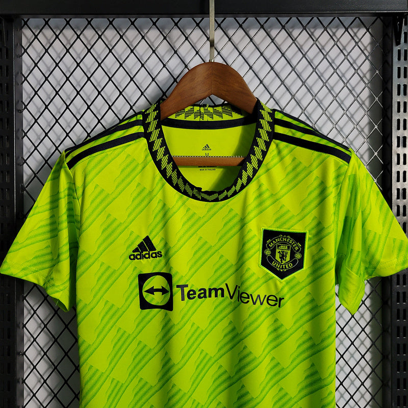 CAMISOLA FEMININA DO MANCHESTER UNITED 23/24 VERDE NEON